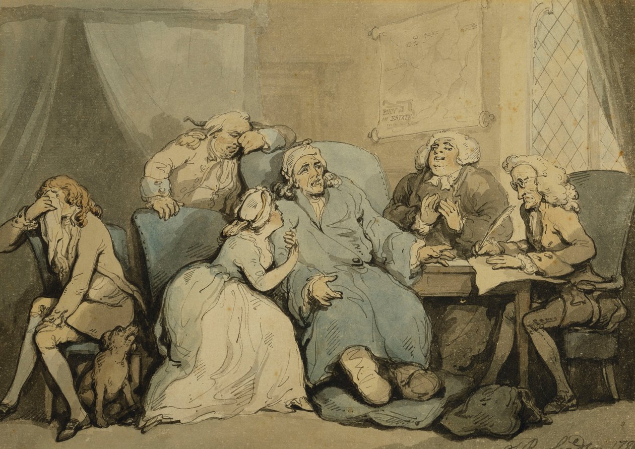 Vasiyetin Yazılması, 1786 by Thomas Rowlandson