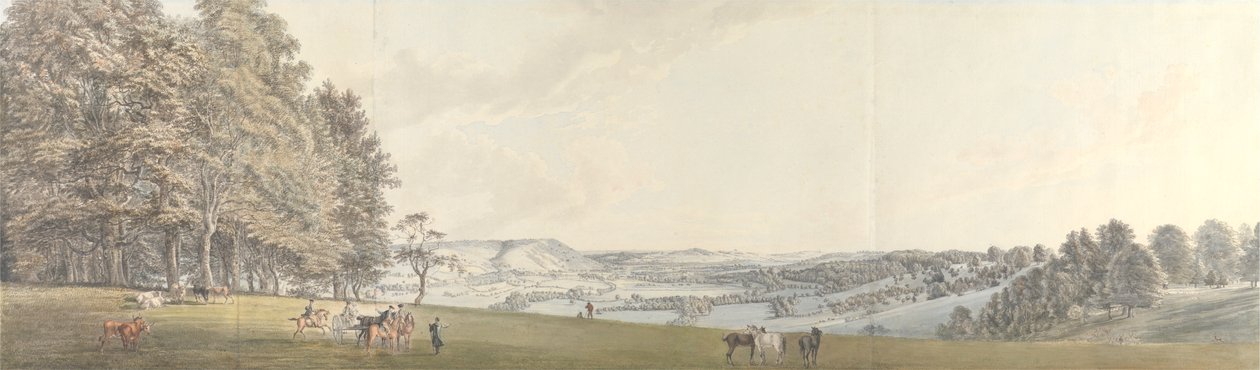 Norbury Park, Surrey'den Boxhill'in Görünümü by Thomas Sandby