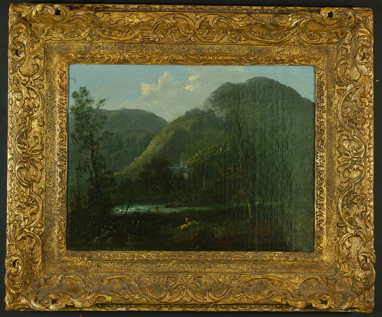 Rydal Hall, c.1790 tuval üzerine yağlı boya by Thomas Sautelle Roberts