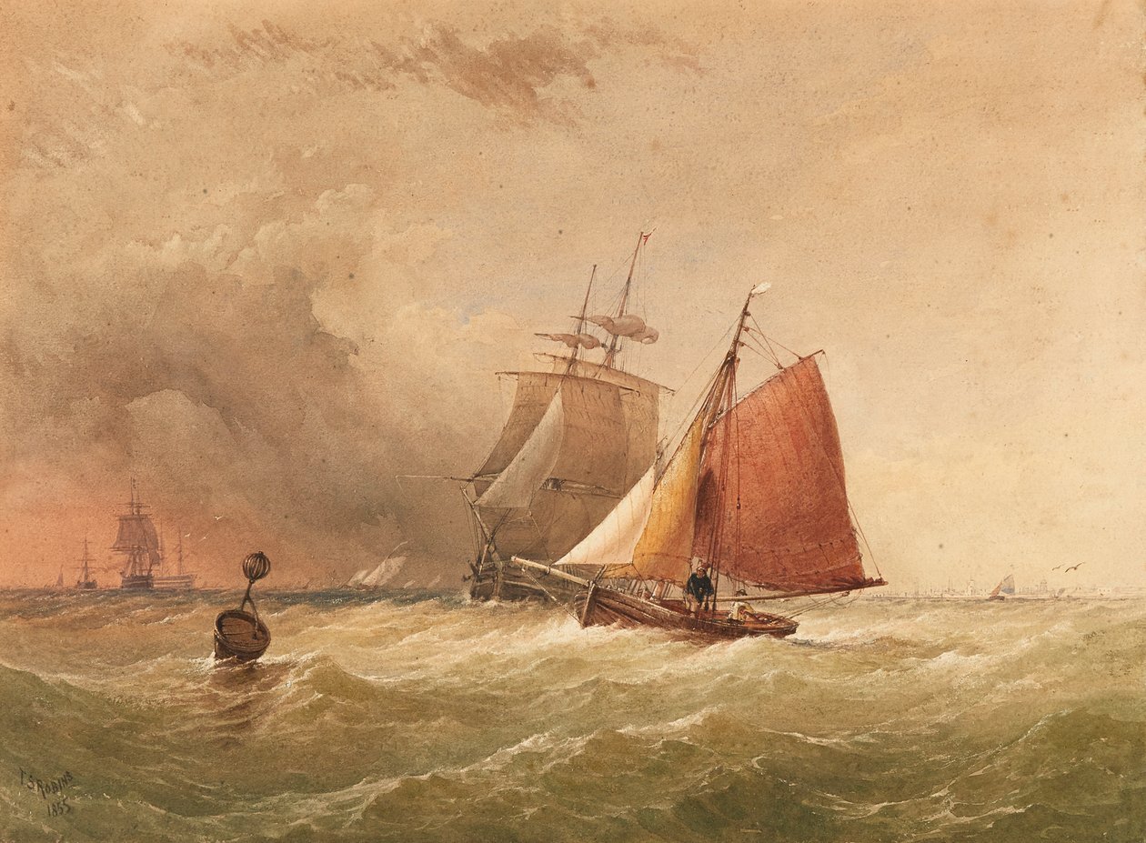 Yaklaşan Bir Tartışma (suluboya) by Thomas Sewell Robins
