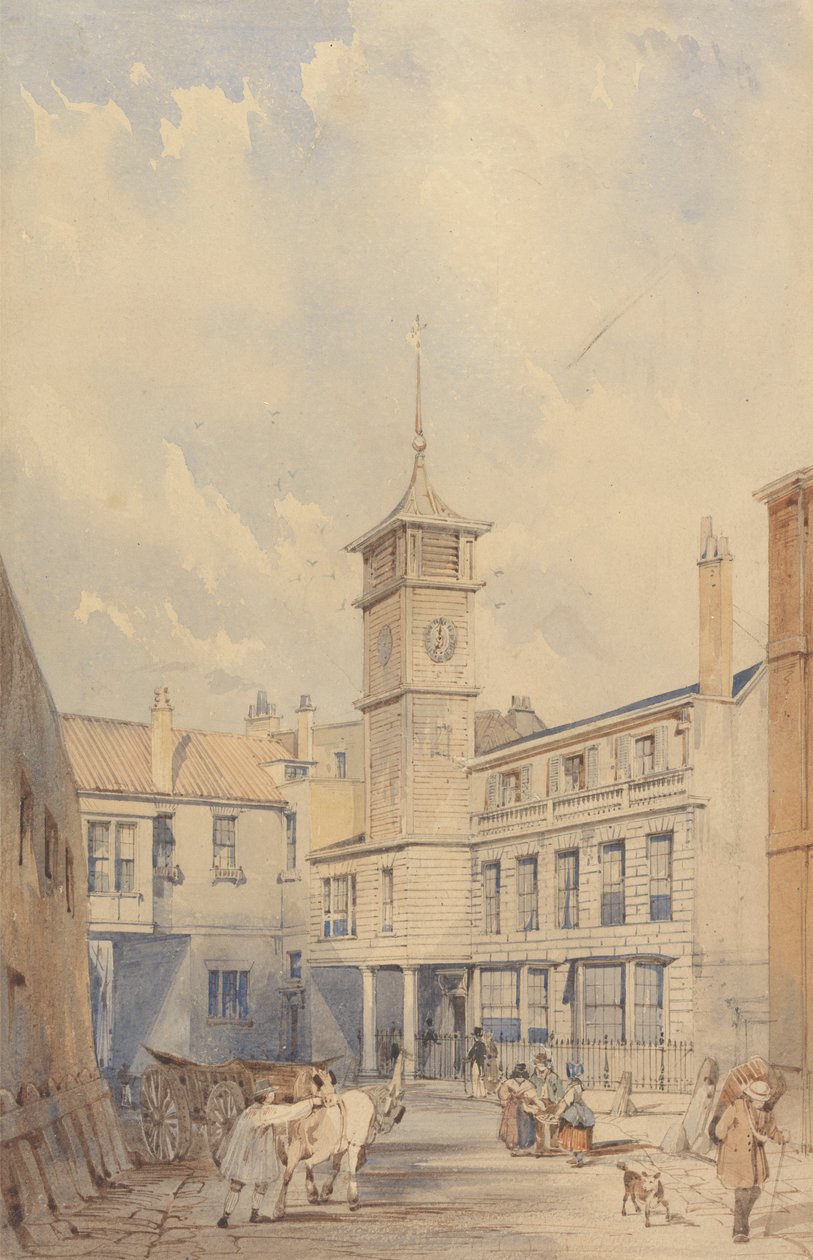 Thames Nehri üzerindeki bir Hanın Avlusu by Thomas Shotter Boys