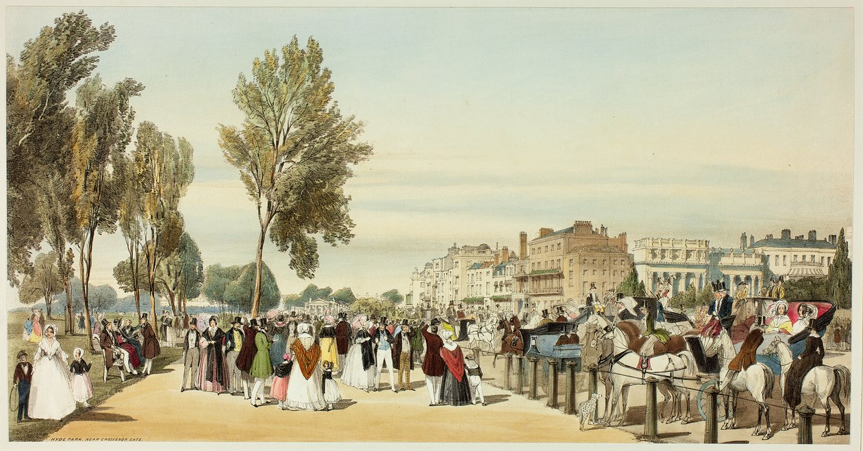 Grosvenor Kapısı Yakınındaki Hyde Park, Londra