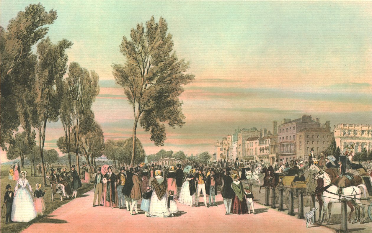 Grosvenor Kapısı yakınlarındaki Hyde Park. by Thomas Shotter Boys