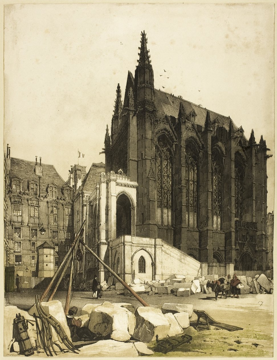 Sainte Şapeli, Paris by Thomas Shotter Boys