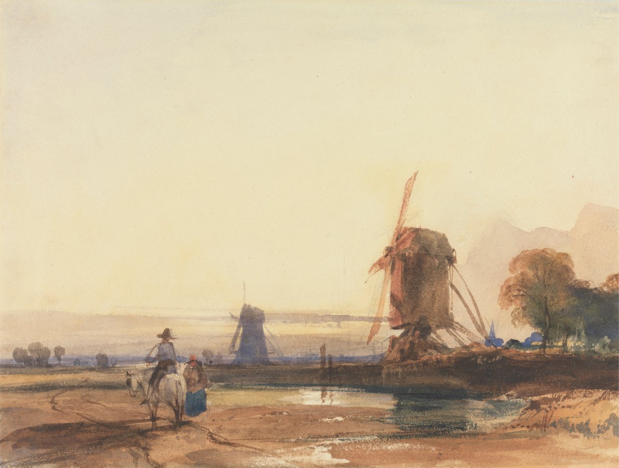 Yel Değirmenleri ile Manzara by Thomas Shotter Boys