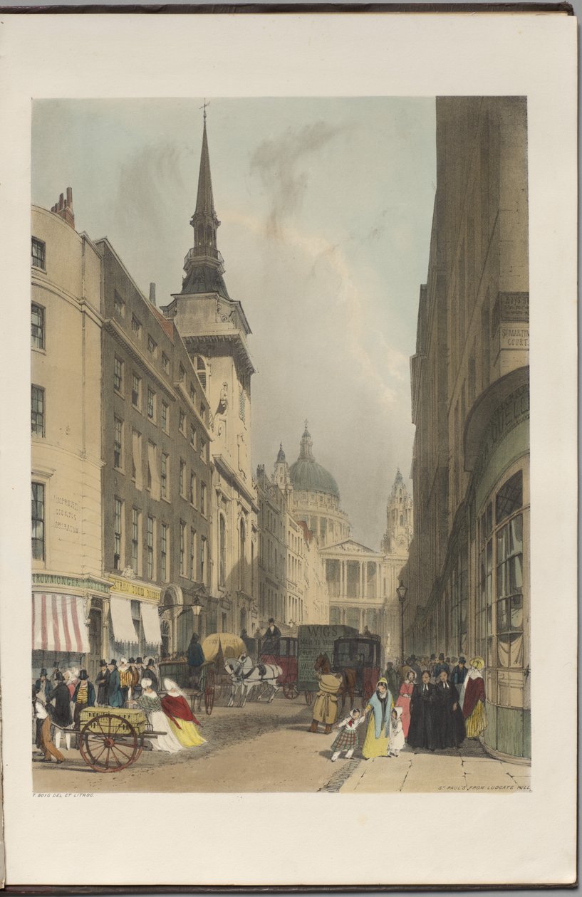 Olduğu Gibi Londra: Ludgate Hill'den St. Paul's by Thomas Shotter Boys