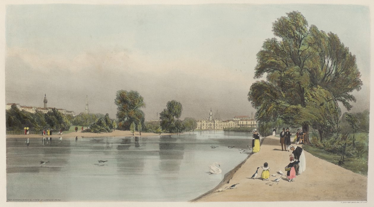 Olduğu Gibi Londra: St. James's Park'tan Atlı Muhafızlar by Thomas Shotter Boys