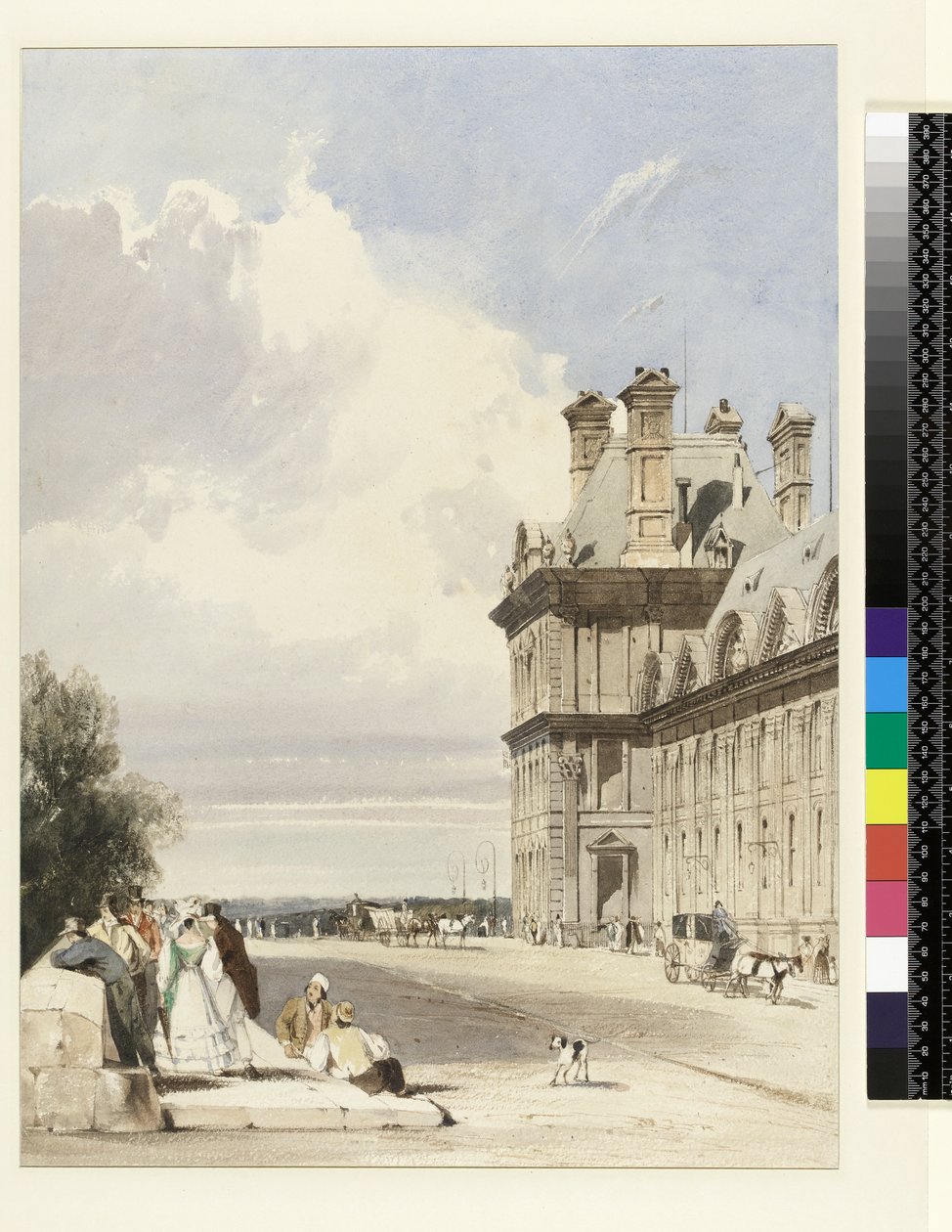 Pavilion de Flore, Tuileries, Paris, c.1829 by Thomas Shotter Boys