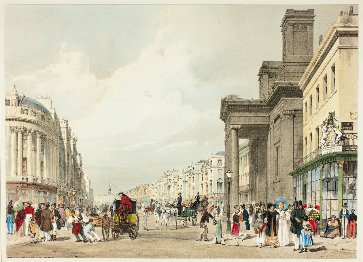 Regent Caddesi Çeyreğe Bakıyor, Londra
