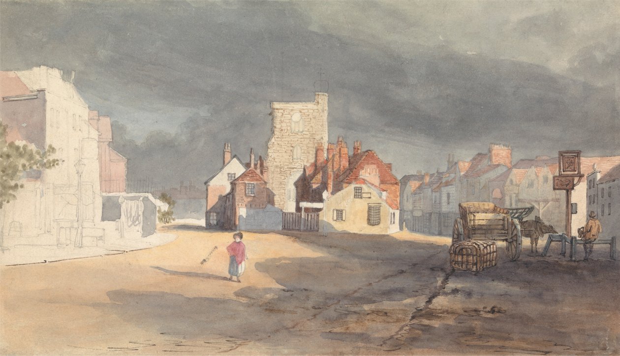 Bow tarafından Stratford'da Sokak Manzarası by Thomas Shotter Boys