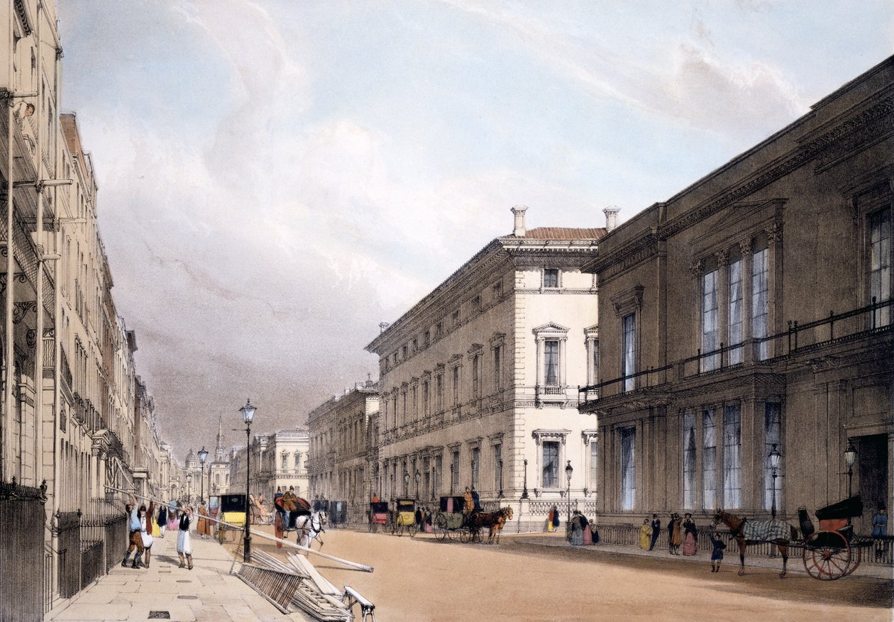 Kulüp Evleri, Pall Alışveriş Merkezi, 1842 by Thomas Shotter Boys