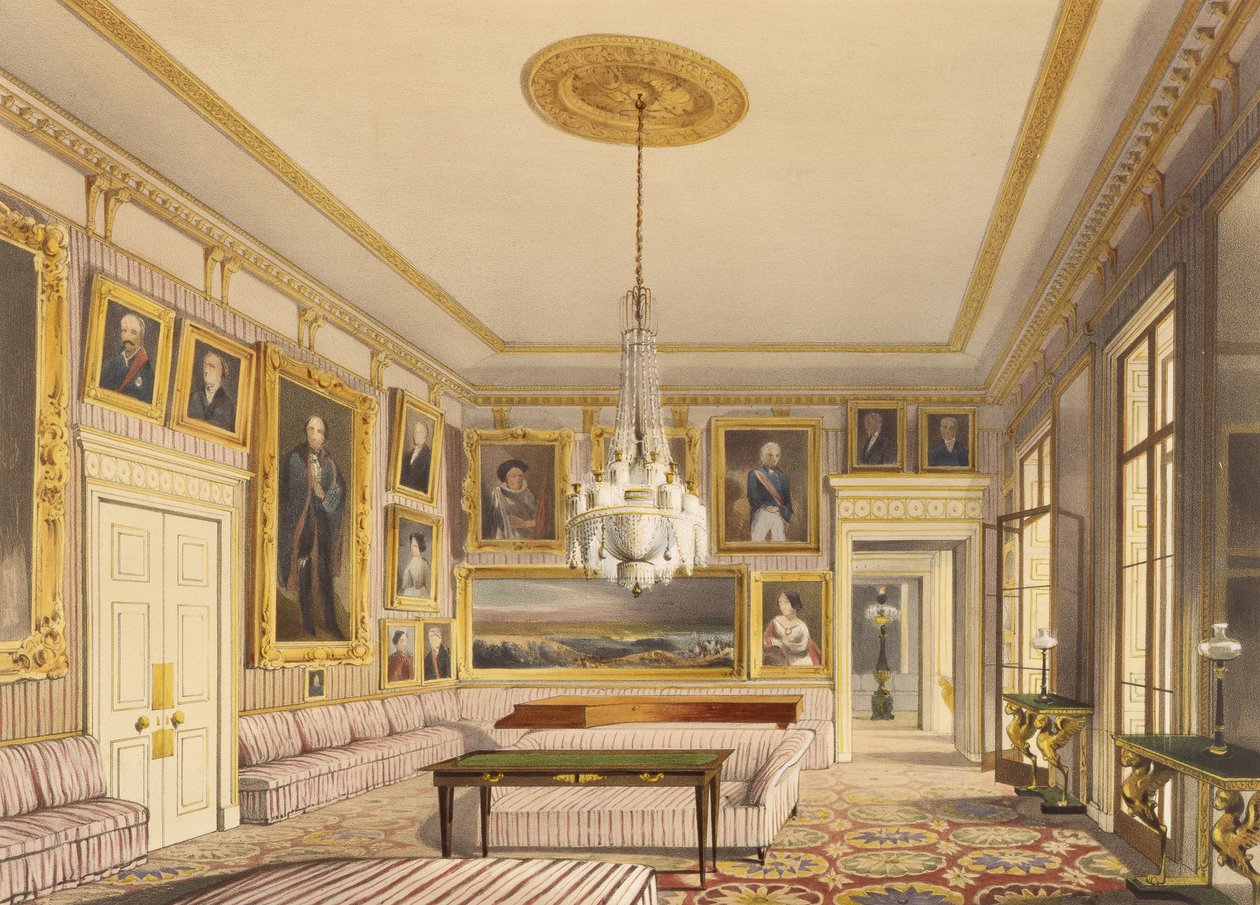 Çizgili Çizim Odası, Apsley House, 1853 (baskı) by Thomas Shotter Boys