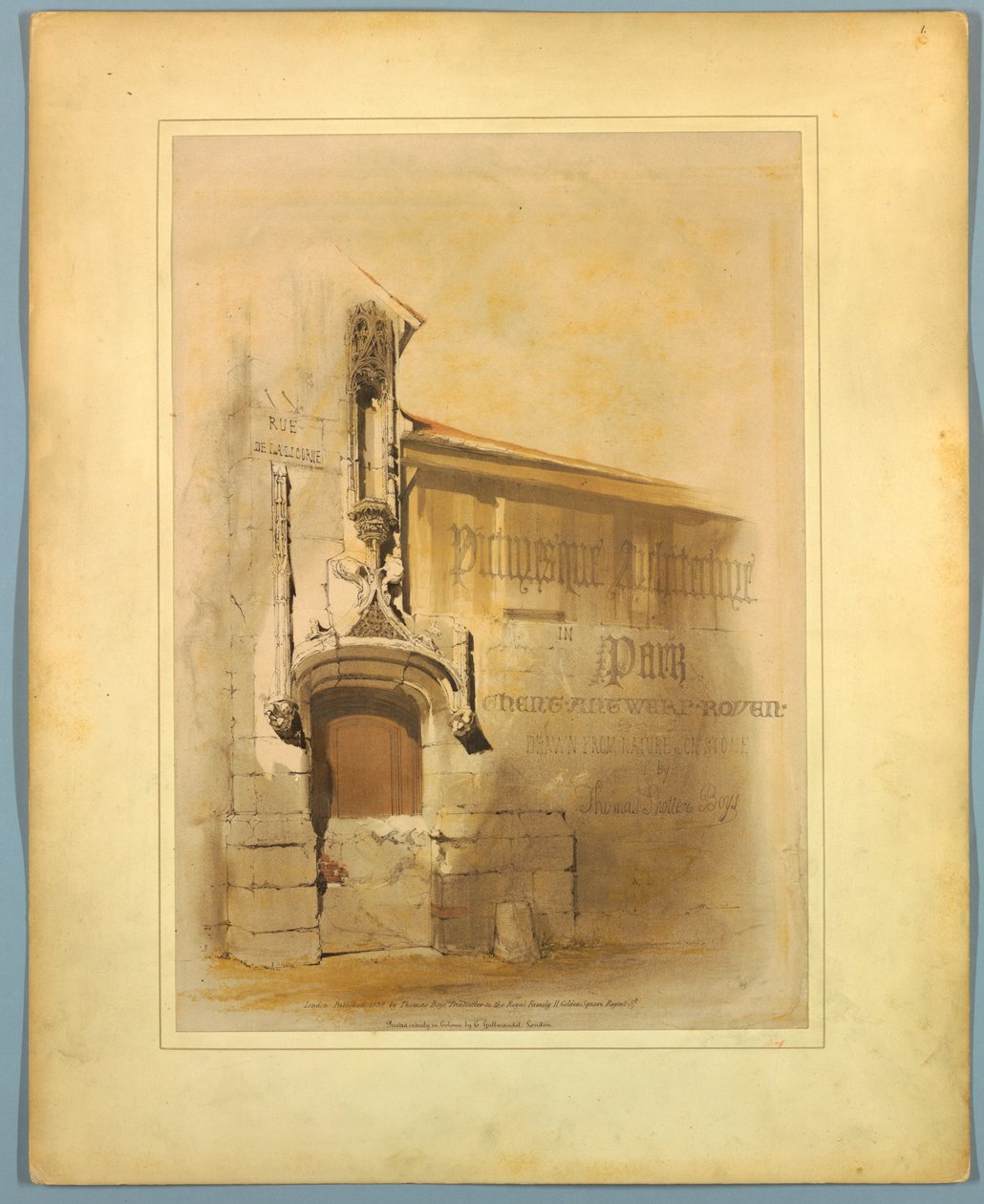 Başlık Sayfası, "Paris, Ghent, Antwerp, Rouen, vb.