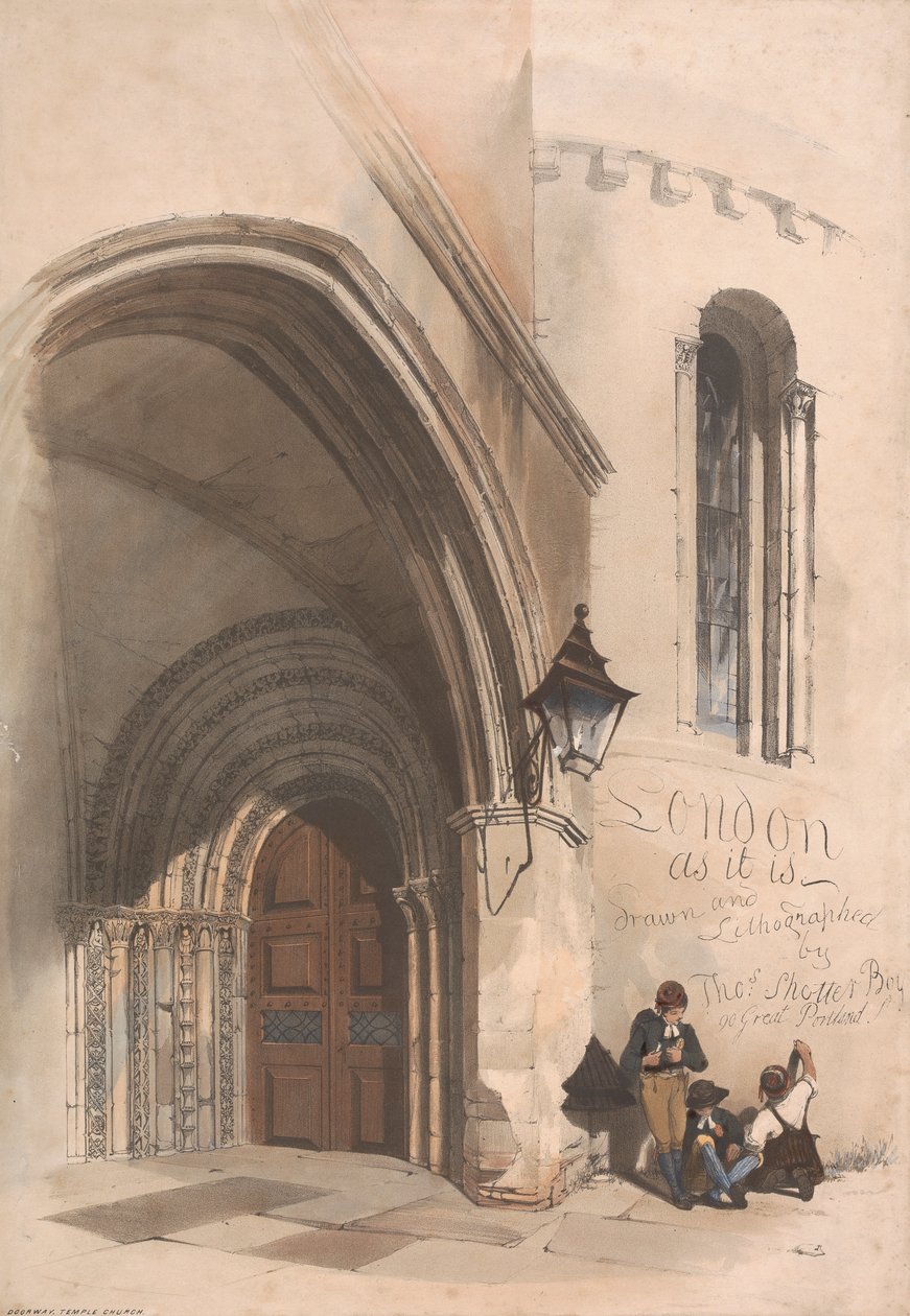 Londra Litografi Setinin Başlık Sayfası by Thomas Shotter Boys