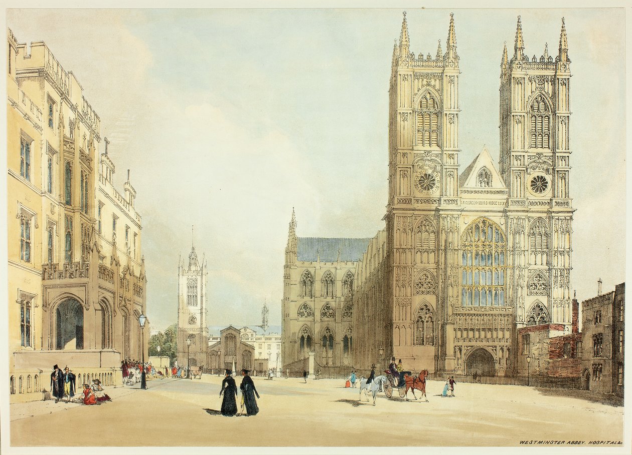 Westminster Abbey, Hospital and Company, Original Views of London
