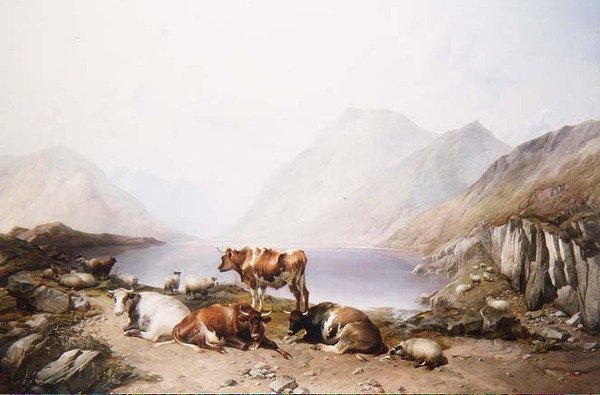 Sürüşte Durma, Loch Etive by Thomas Sidney Cooper