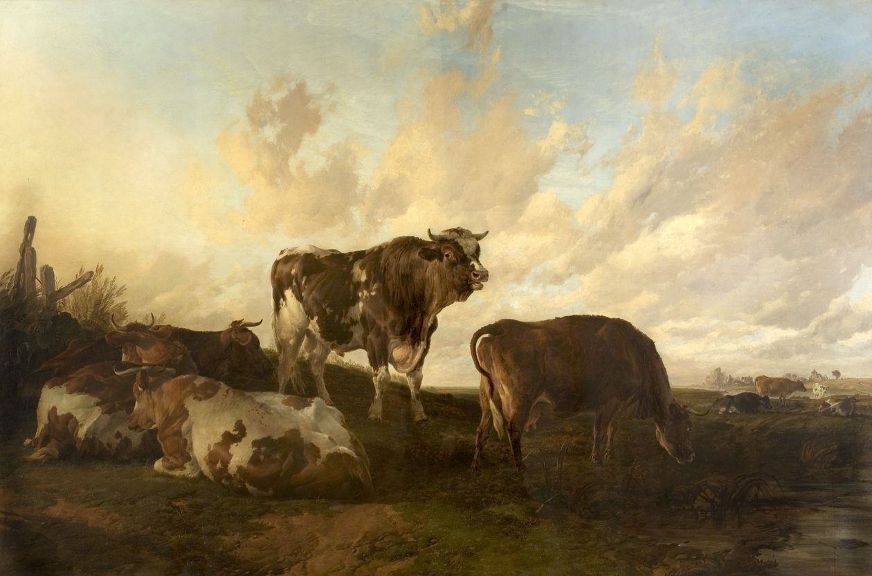 Çayırlarda Dinlenmek, 1851 by Thomas Sidney Cooper