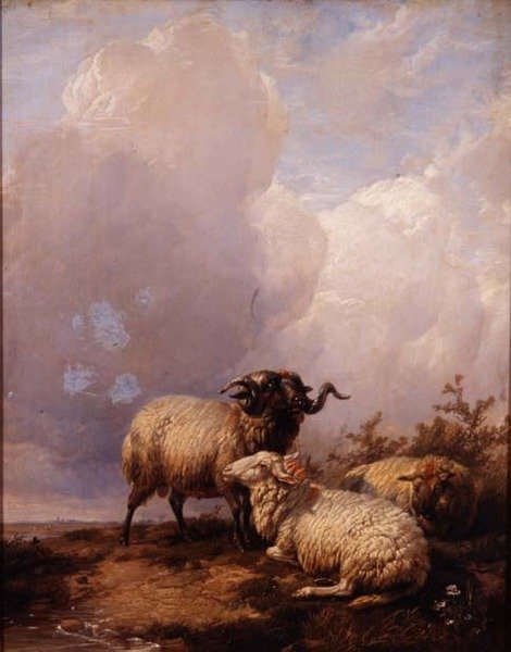 Manzarada Koyun by Thomas Sidney Cooper