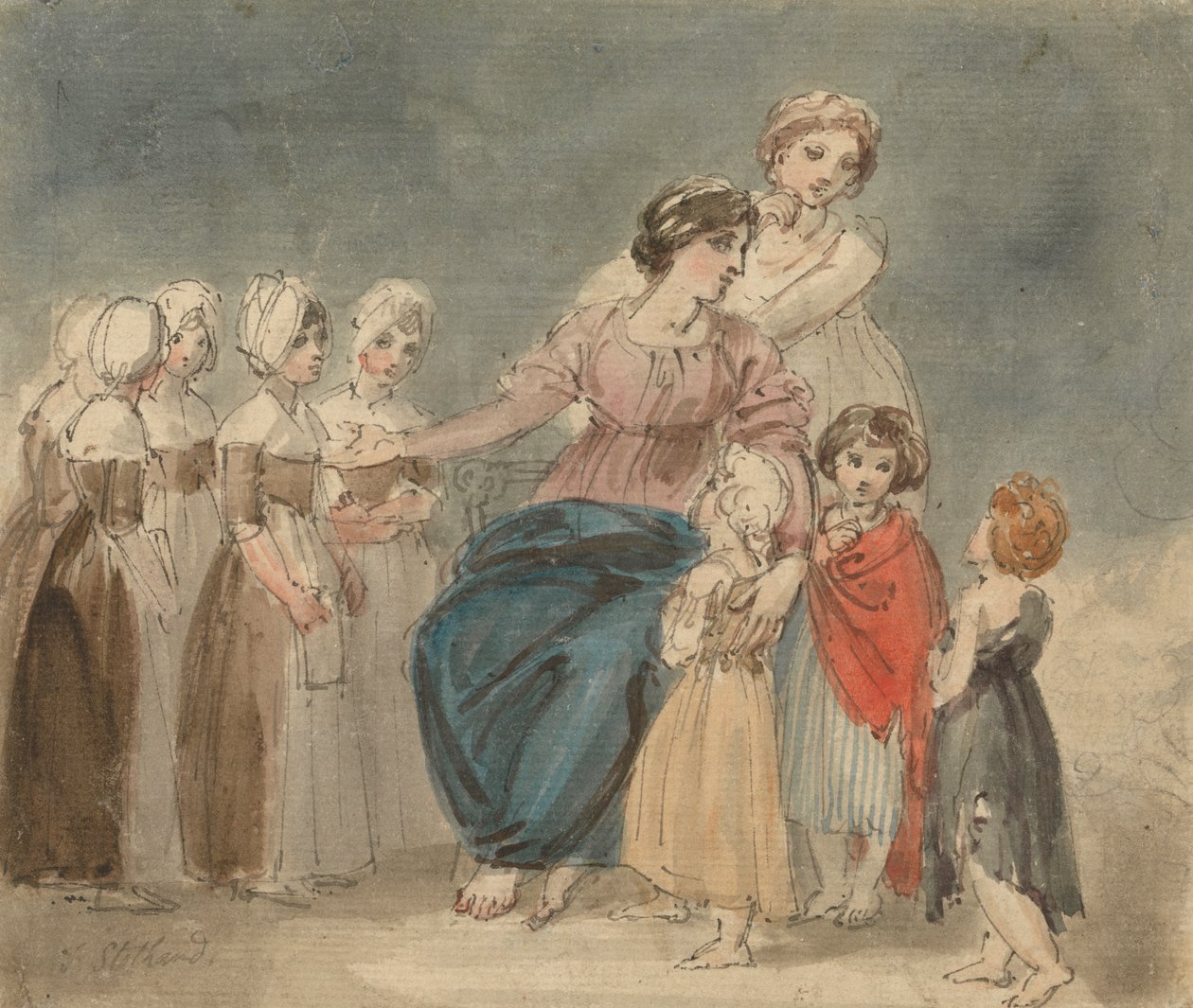 Hayırsever Çocuklar ve Küçük Serseriler by Thomas Stothard