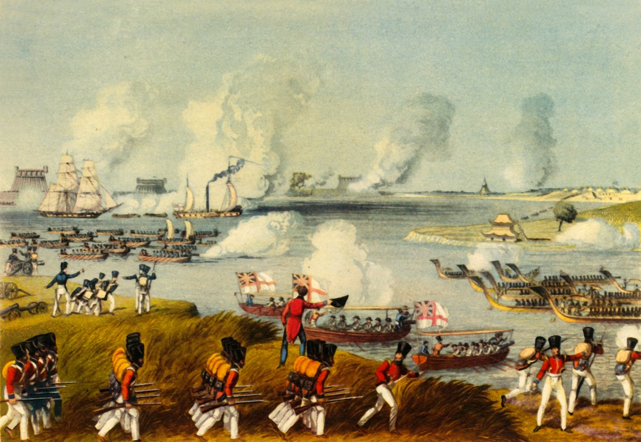 'Birleşik Deniz ve Askeri Kuvvetler, Burma, 27 Mart 1825', 1944 by Thomas Stothard