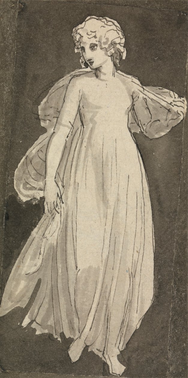 Kız, Tam Boy, Öne Bakan by Thomas Stothard