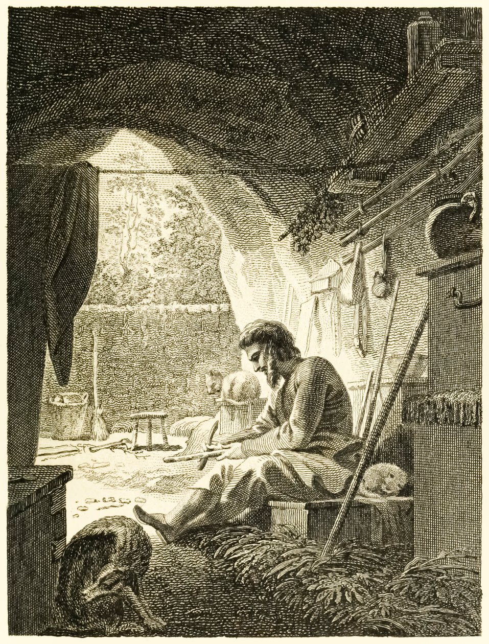 ?Robinson Crusoe mağarasında iş başında mı? ?Robinson Crusoe
