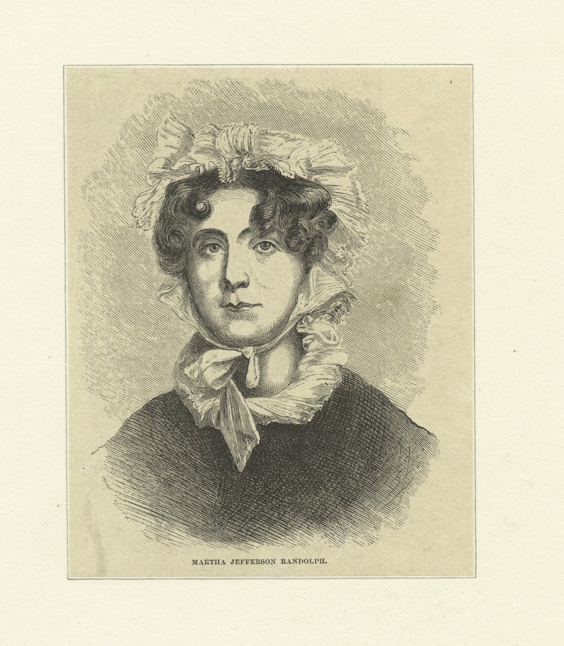 Martha Jefferson Randolph (ahşap oyma) by Thomas Sully
