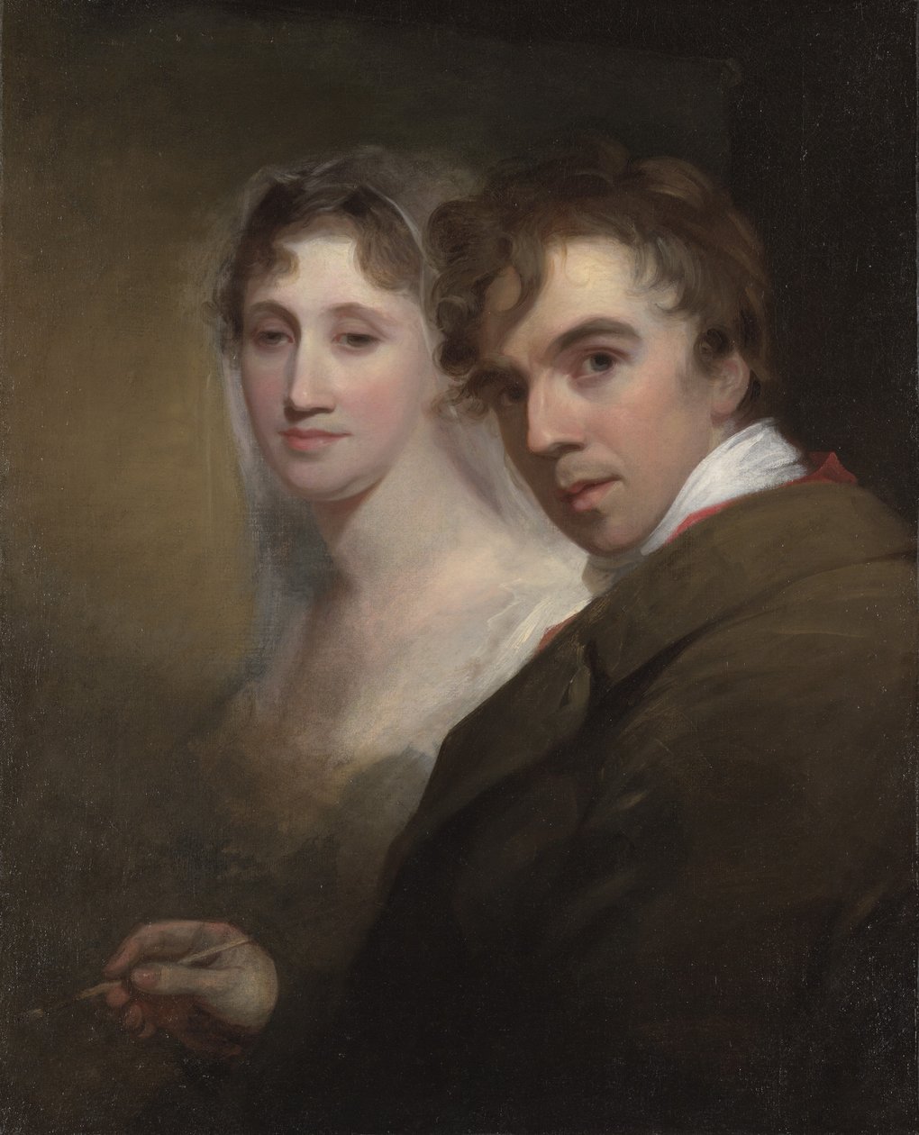 Karısını Resimleyen Sanatçının Otoportresi, 1810 dolayları by Thomas Sully