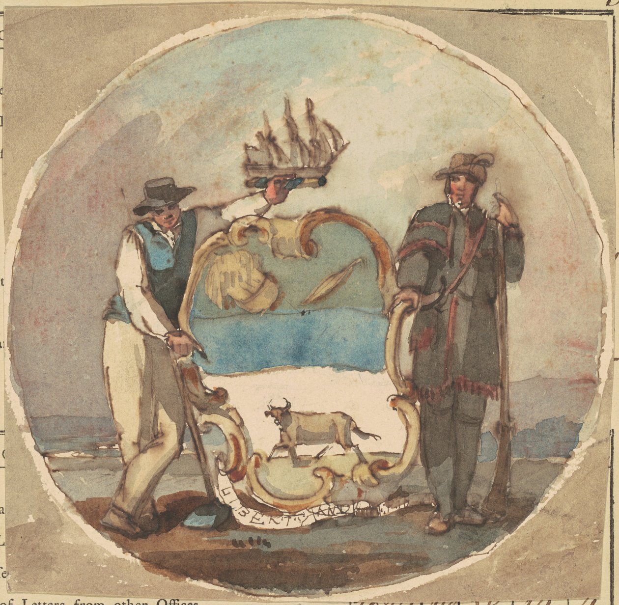 "Delaware Eyaletinin Büyük Mührü" Çalışması by Thomas Sully