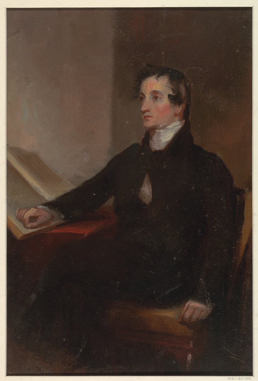 "The Reverend Thomas Stockton" için Çalışma, San Francisco Güzel Sanatlar Müzesi, San Francisco, CA by Thomas Sully