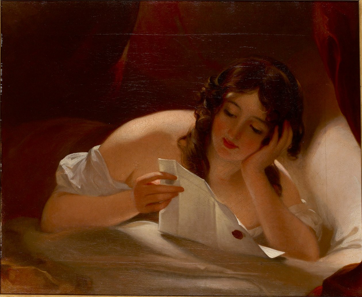 Aşk Mektubu, 1834 by Thomas Sully