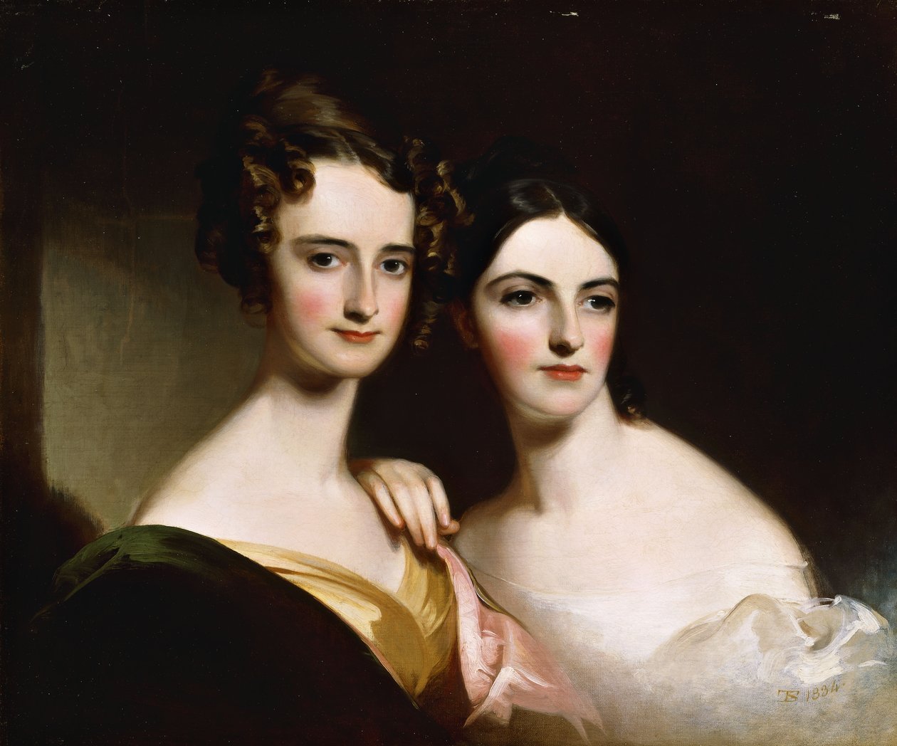 Mc Ilvaine Kızkardeşler, 1834 by Thomas Sully