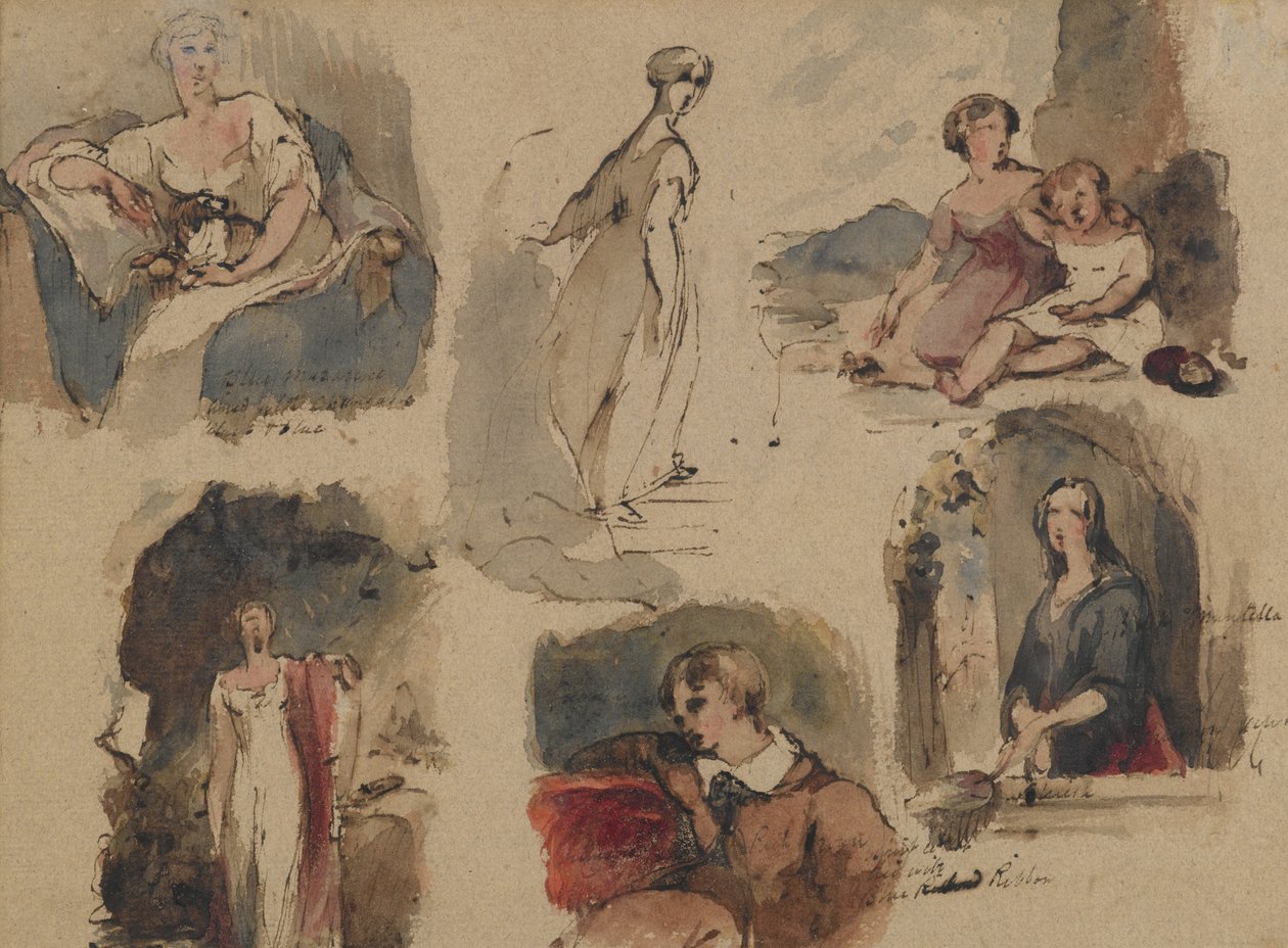 [İsimsiz] (Altı Figürlü Çalışmalar), c.1830