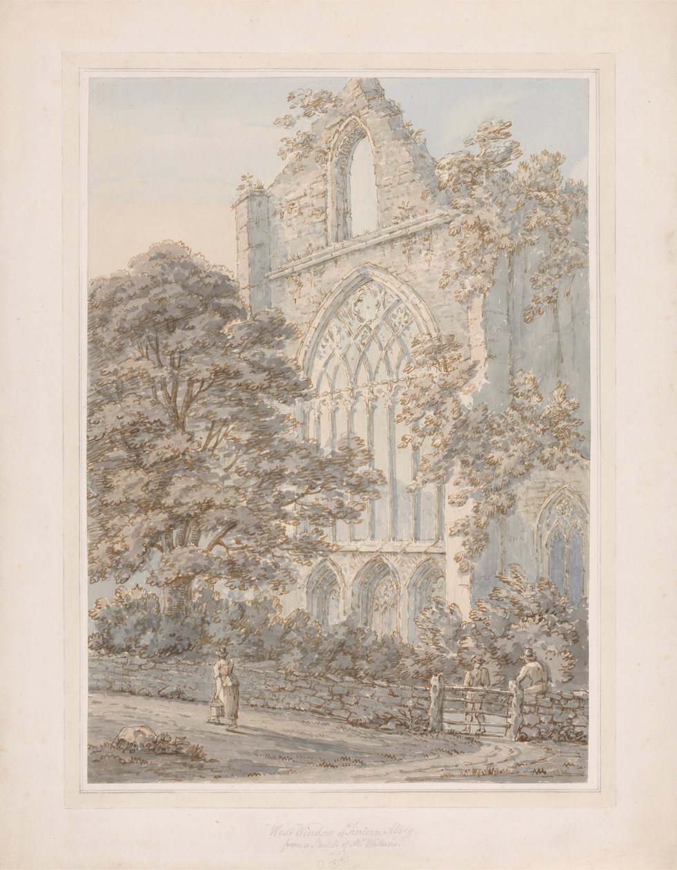 Tintern Manastırı'nın Batı Penceresi by Thomas Sunderland