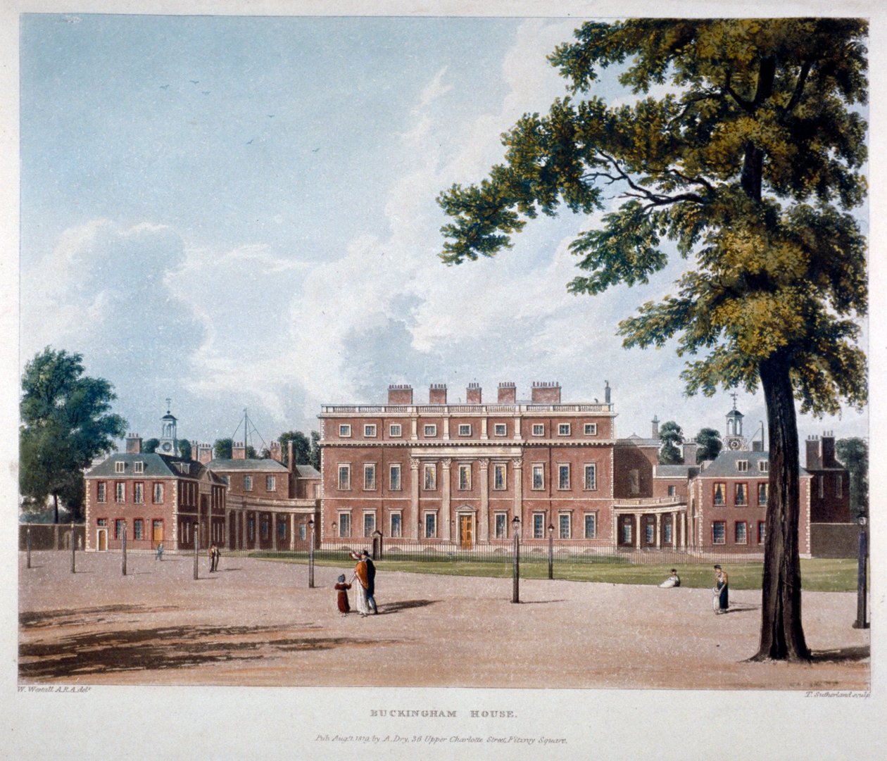 Buckingham Evi, Westminster, Londra, 1819 by Thomas Sutherland