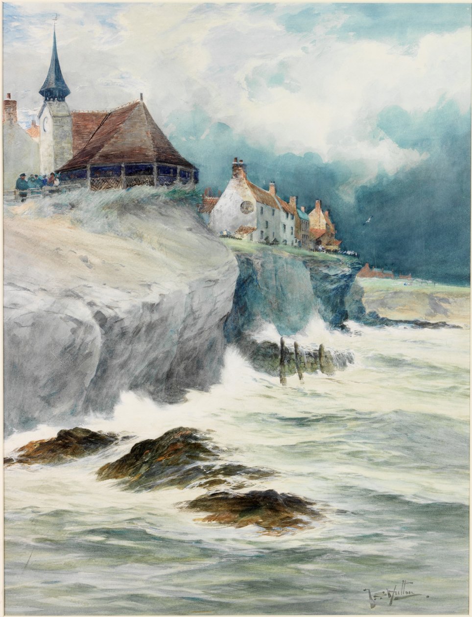Cullercoats (kağıt üzerinde kurşun kalem, tuvalet ve gövde rengi) by Thomas Swift Hutton