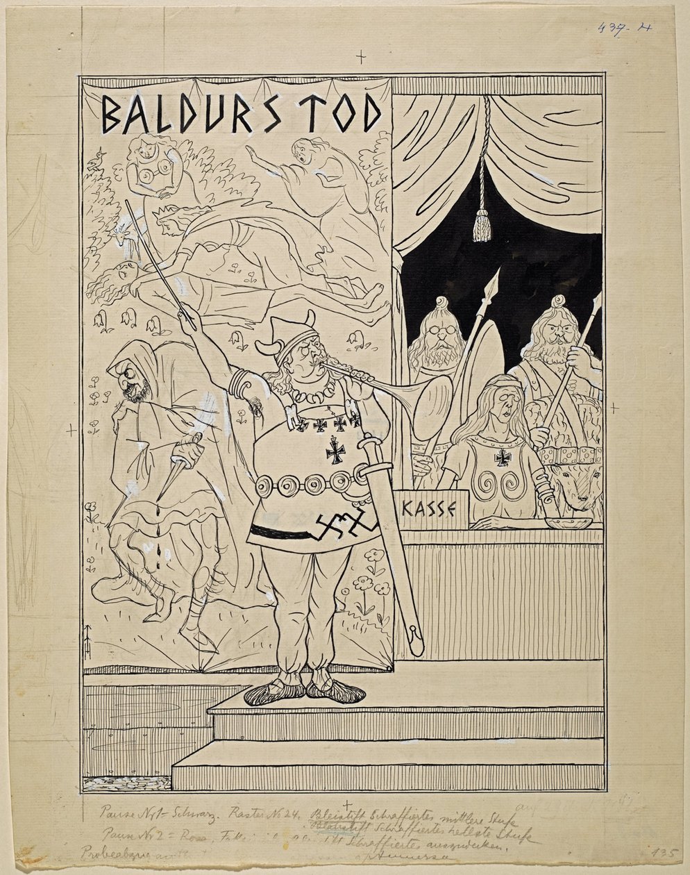 Oberammergau için rekabet; Basitlik XXXV/8 by Thomas Theodor Heine