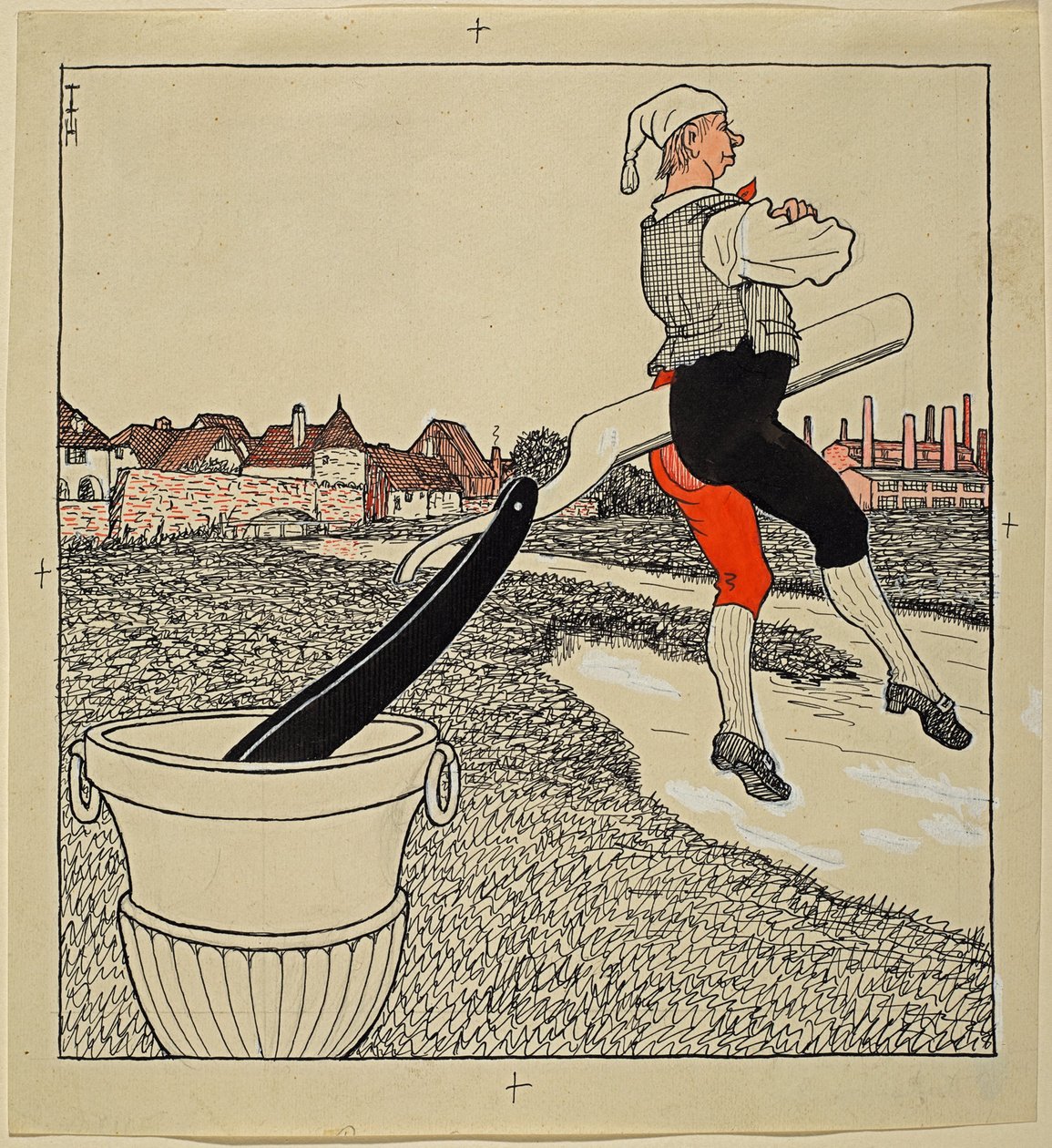 Temiz Boşanma, Simplicissimus XXV/9 by Thomas Theodor Heine