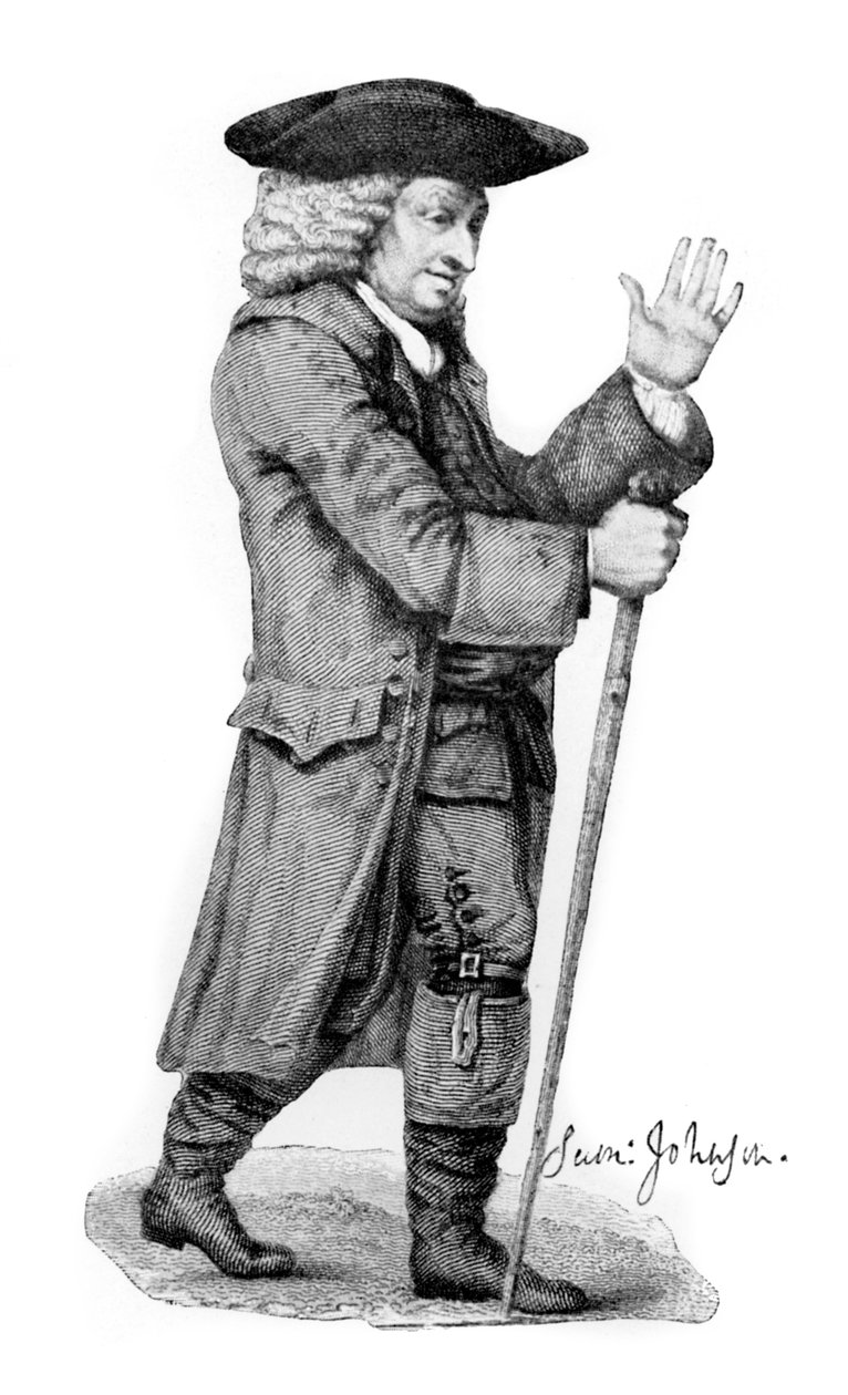 Dr Johnson, İngiliz edebiyatçı, 1912 by Thomas Trotter