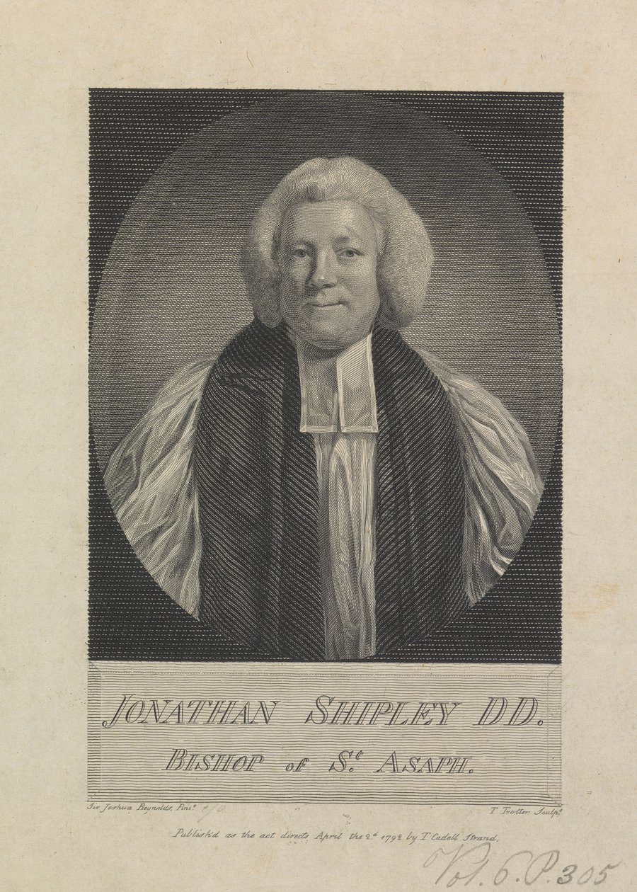 Jonathan Shipley, Aziz Asaph Piskoposu by Thomas Trotter