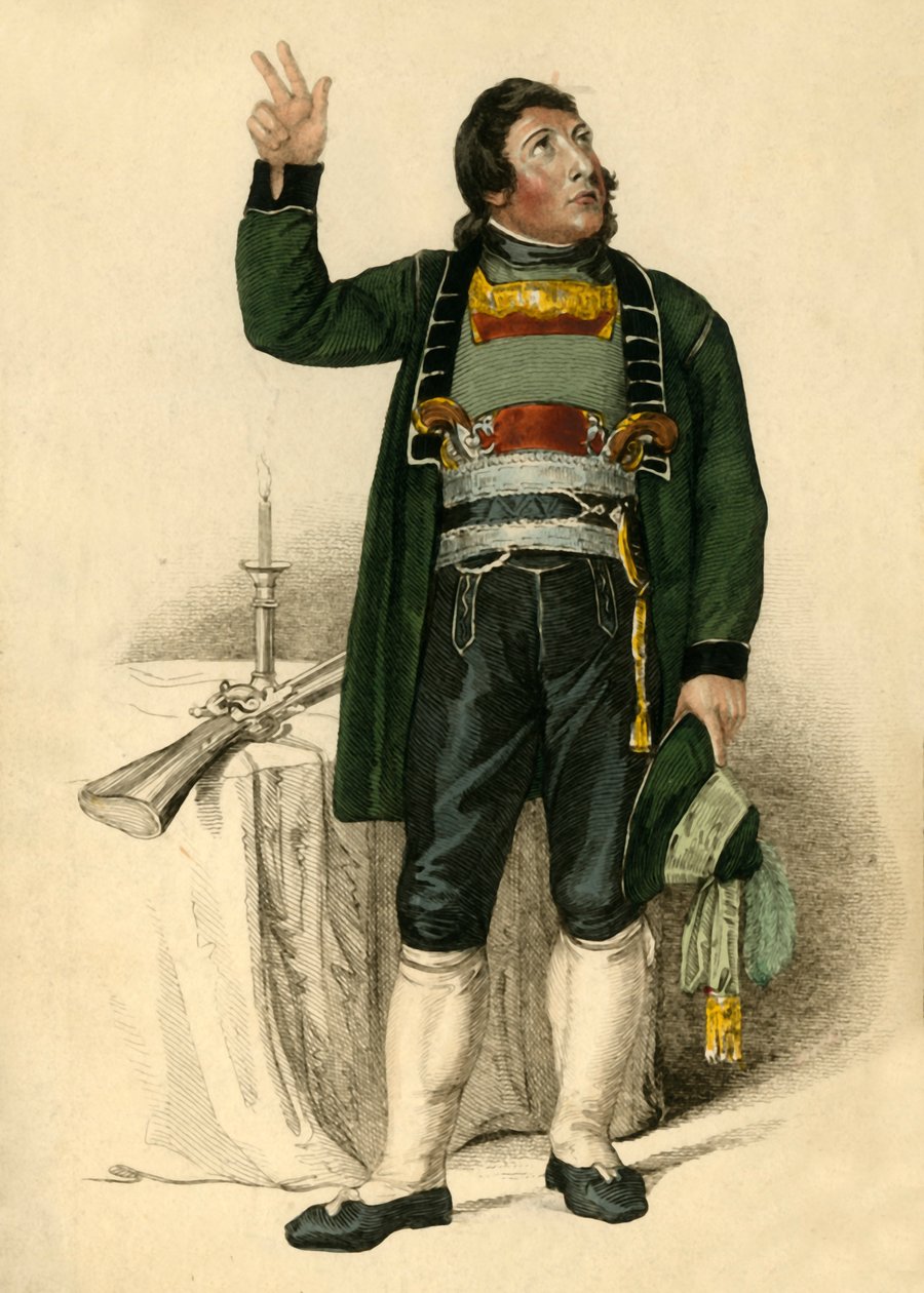 Komutan Schoenecher, 1809. by Thomas Uwins