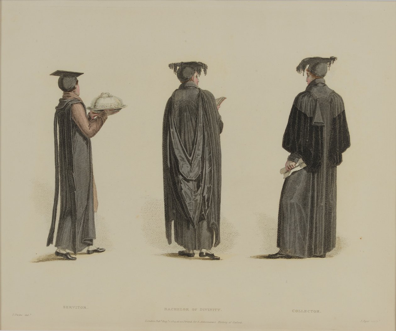 Servitor, Bachelor of Divinity, Collector, J. Agar tarafından oyulmuş, R. Ackermann