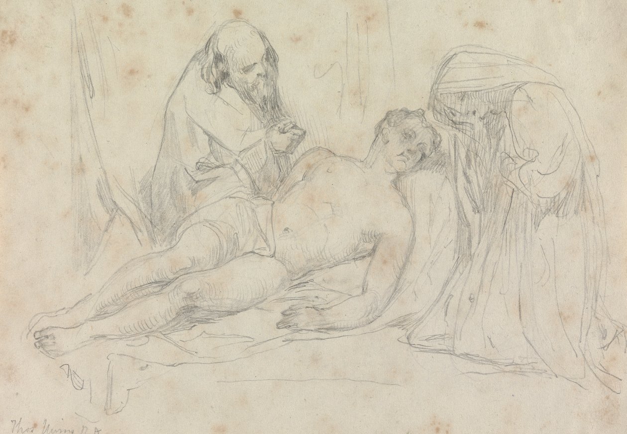 Ölümü - William Etty RA tarafından ayarlandı by Thomas Uwins