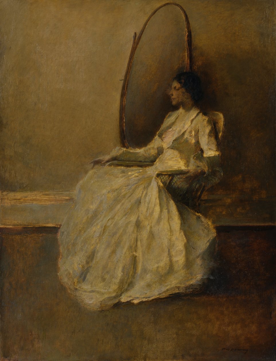 Beyaz Kadın No. 1, ca. 1910. by Thomas Wilmer Dewing
