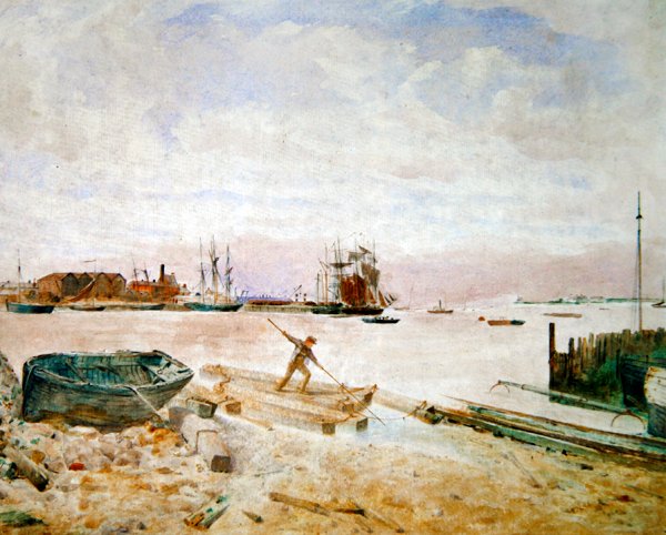 Fleetwood, c.1860 (kağıt üzerine sulu boya) by Thomas Wade