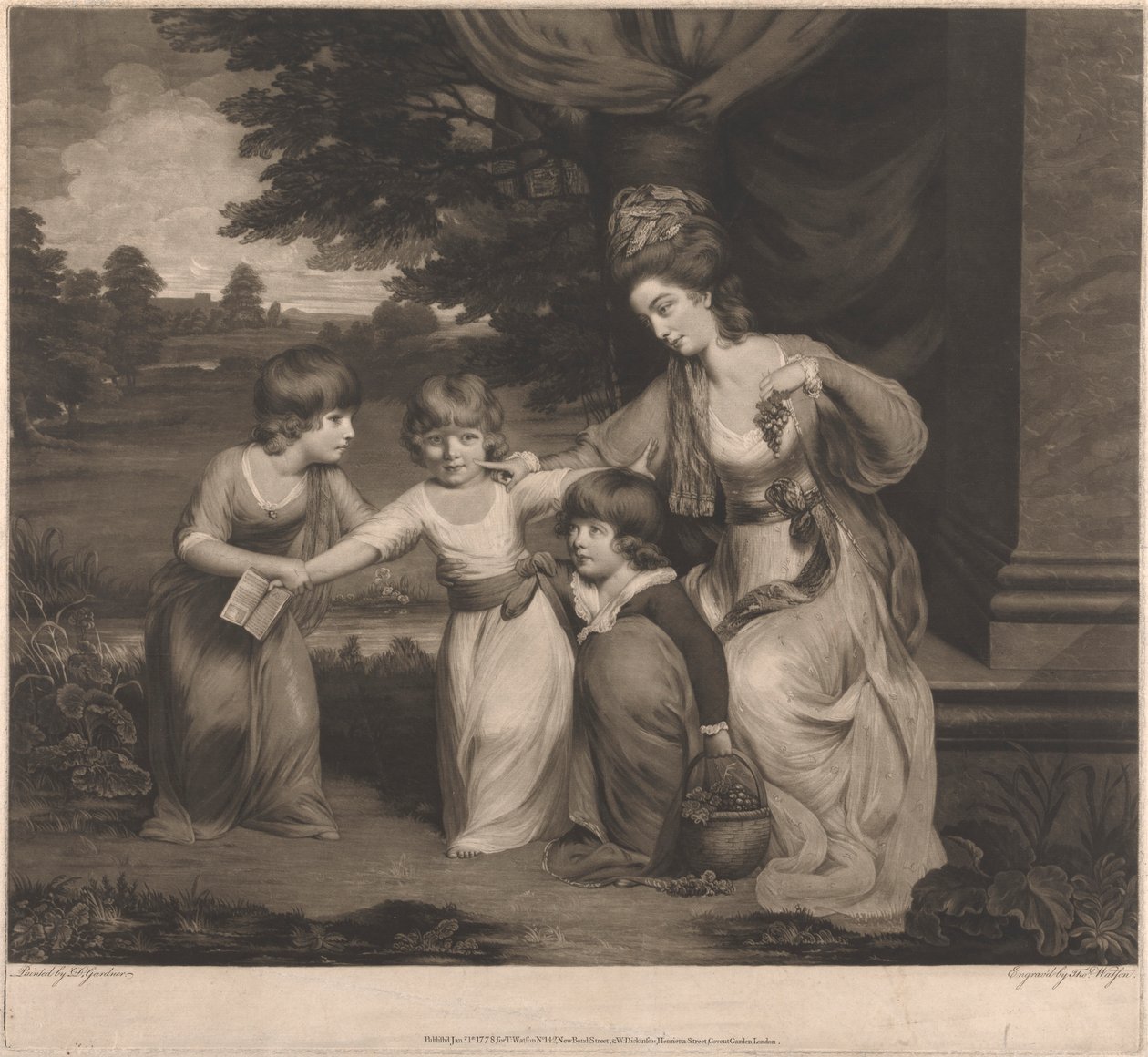 Leydi Rushout ve Çocukları by Thomas Watson