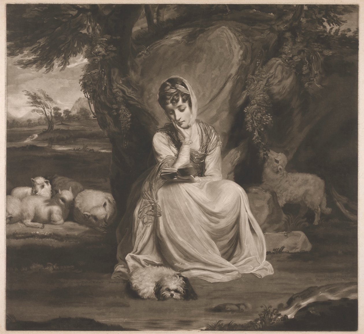 Bayan Frances Ann Crewe, St. Genevieve rolünde by Thomas Watson