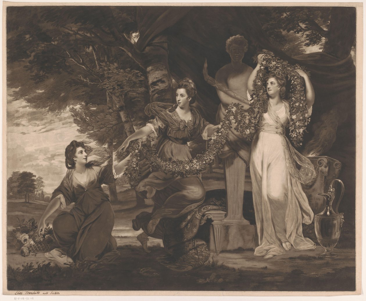 Üç Güzeller olarak Barbara Beresford, Elizabeth Gardiner ve Anne Townshend