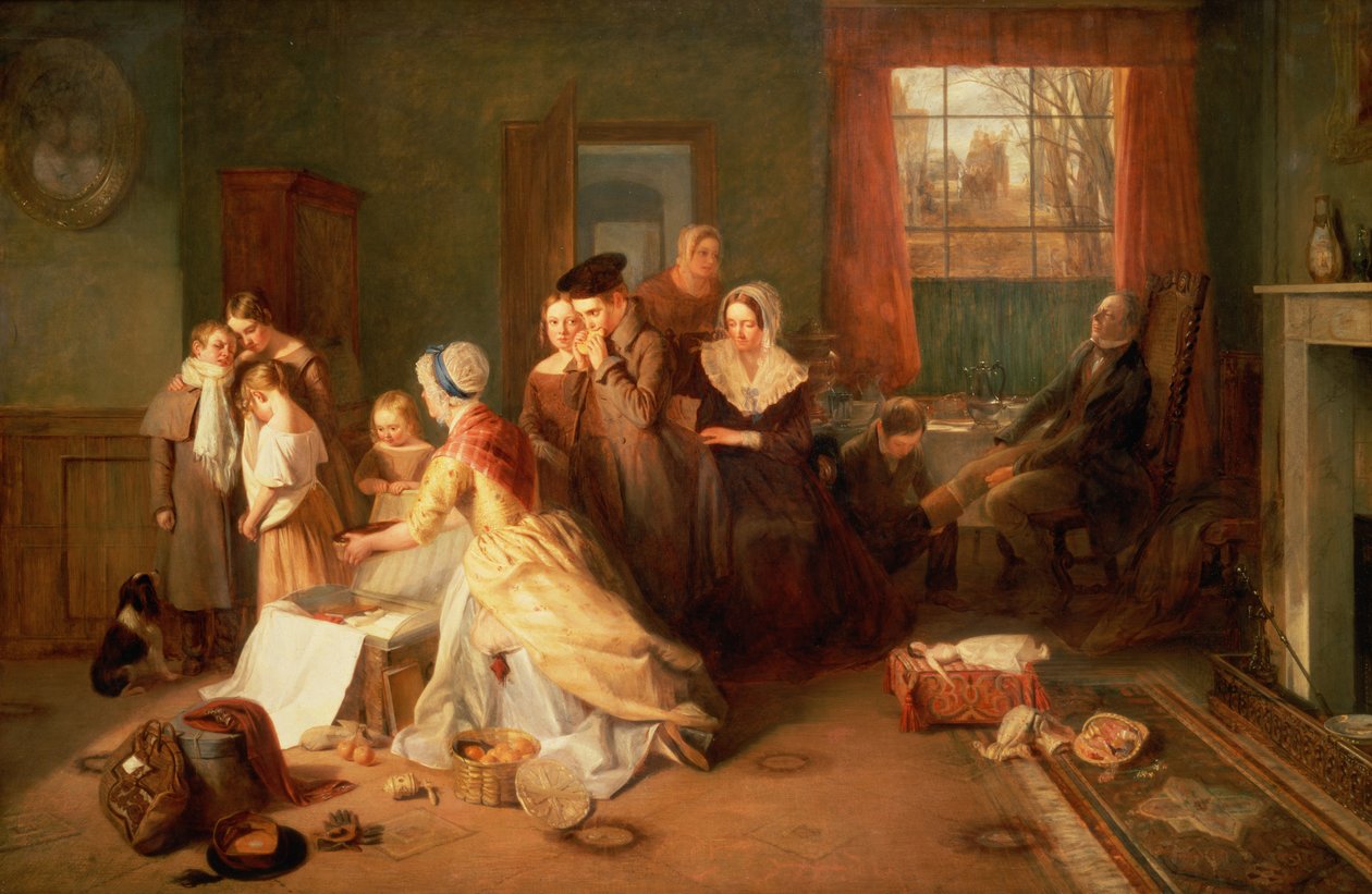 Okula Gitmek, 1842 by Thomas Webster