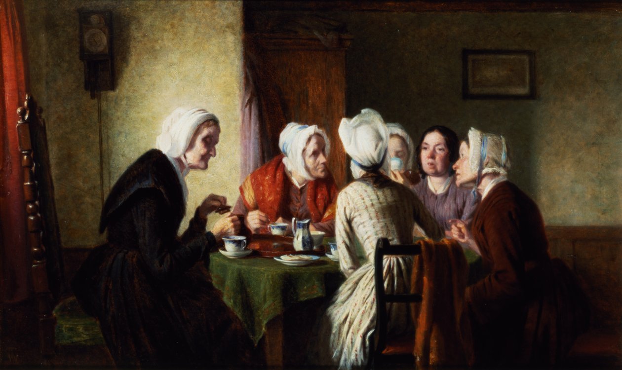 Köy Dedikoduları (petrol) by Thomas Webster